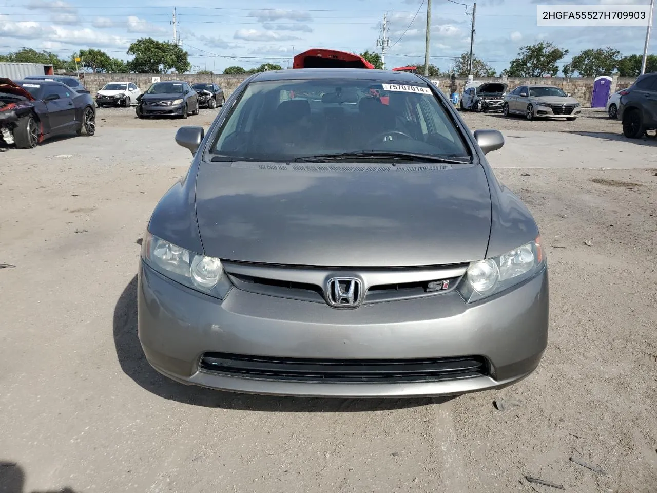 2007 Honda Civic Si VIN: 2HGFA55527H709903 Lot: 75707014