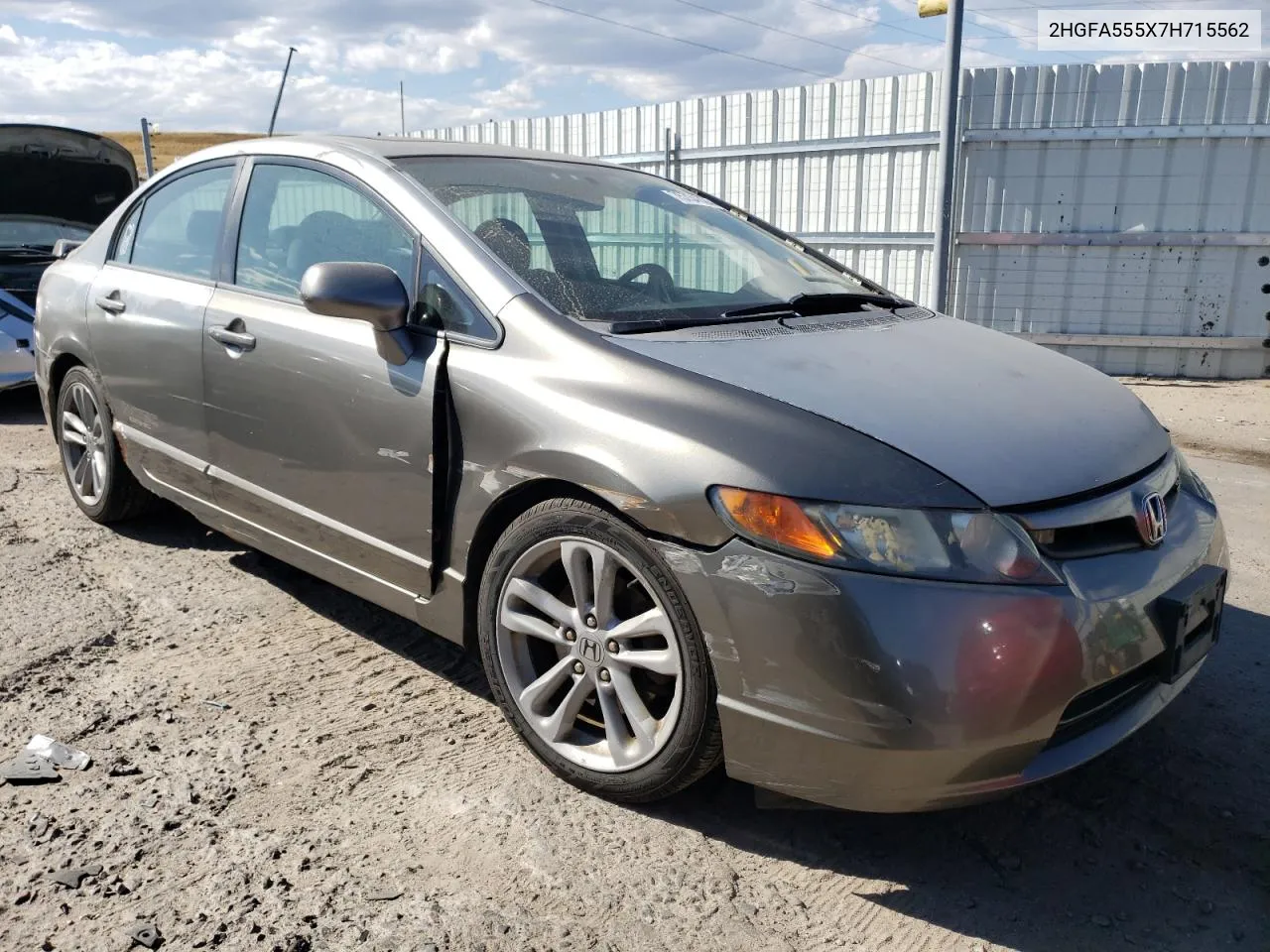 2007 Honda Civic Si VIN: 2HGFA555X7H715562 Lot: 75734324