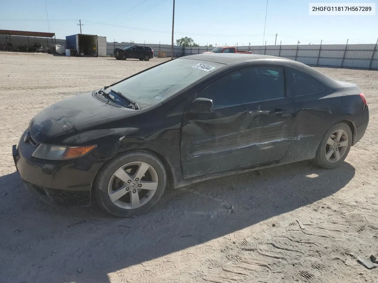 2007 Honda Civic Ex VIN: 2HGFG11817H567289 Lot: 75746344