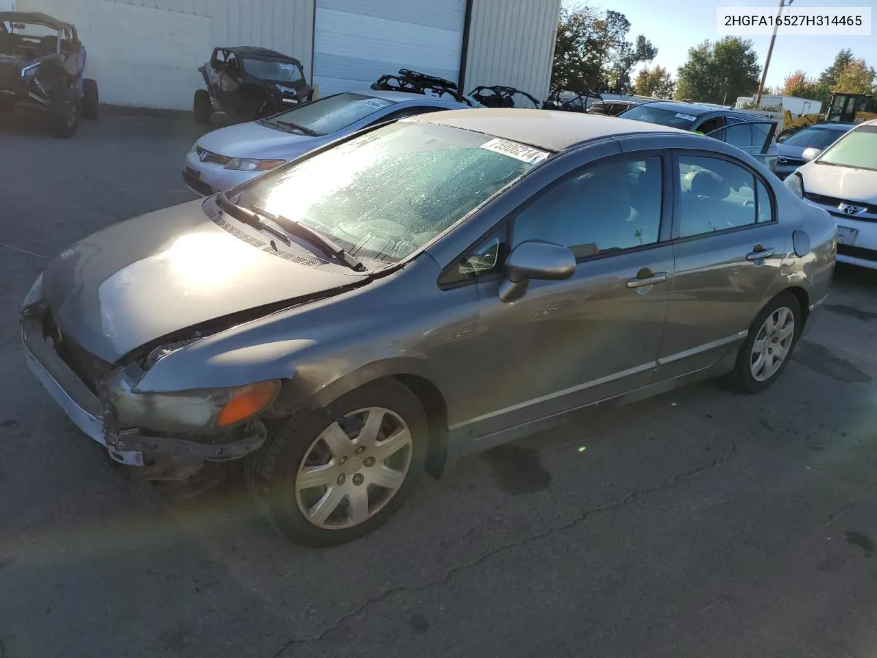 2007 Honda Civic Lx VIN: 2HGFA16527H314465 Lot: 75906214