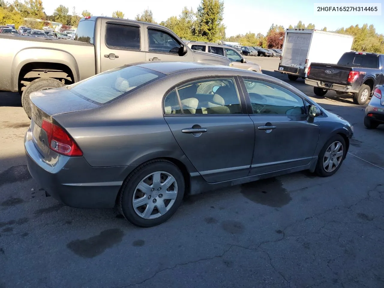 2007 Honda Civic Lx VIN: 2HGFA16527H314465 Lot: 75906214