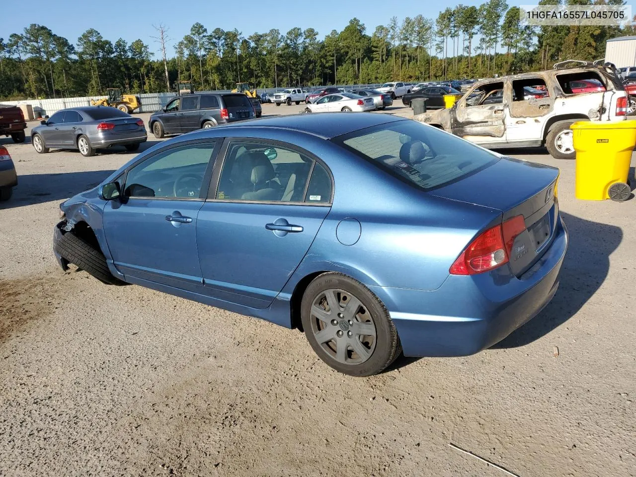 2007 Honda Civic Lx VIN: 1HGFA16557L045705 Lot: 75925134