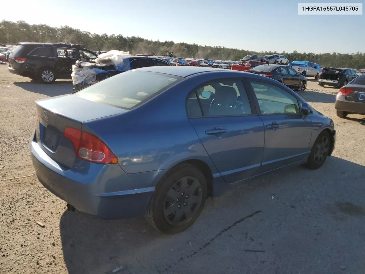 2007 Honda Civic Lx VIN: 1HGFA16557L045705 Lot: 75925134