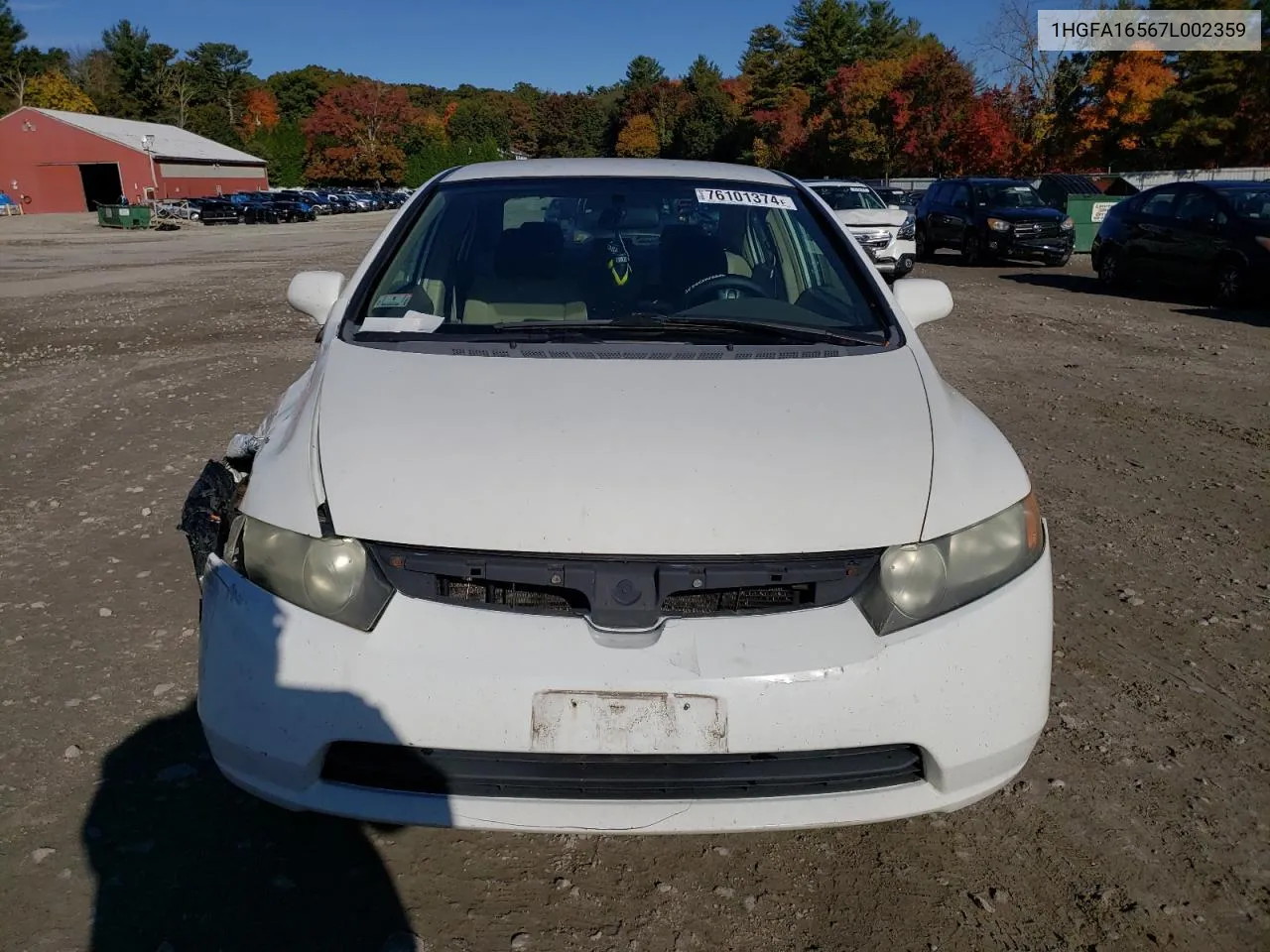 2007 Honda Civic Lx VIN: 1HGFA16567L002359 Lot: 76101374