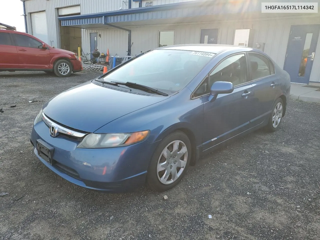 2007 Honda Civic Lx VIN: 1HGFA16517L114342 Lot: 76114594