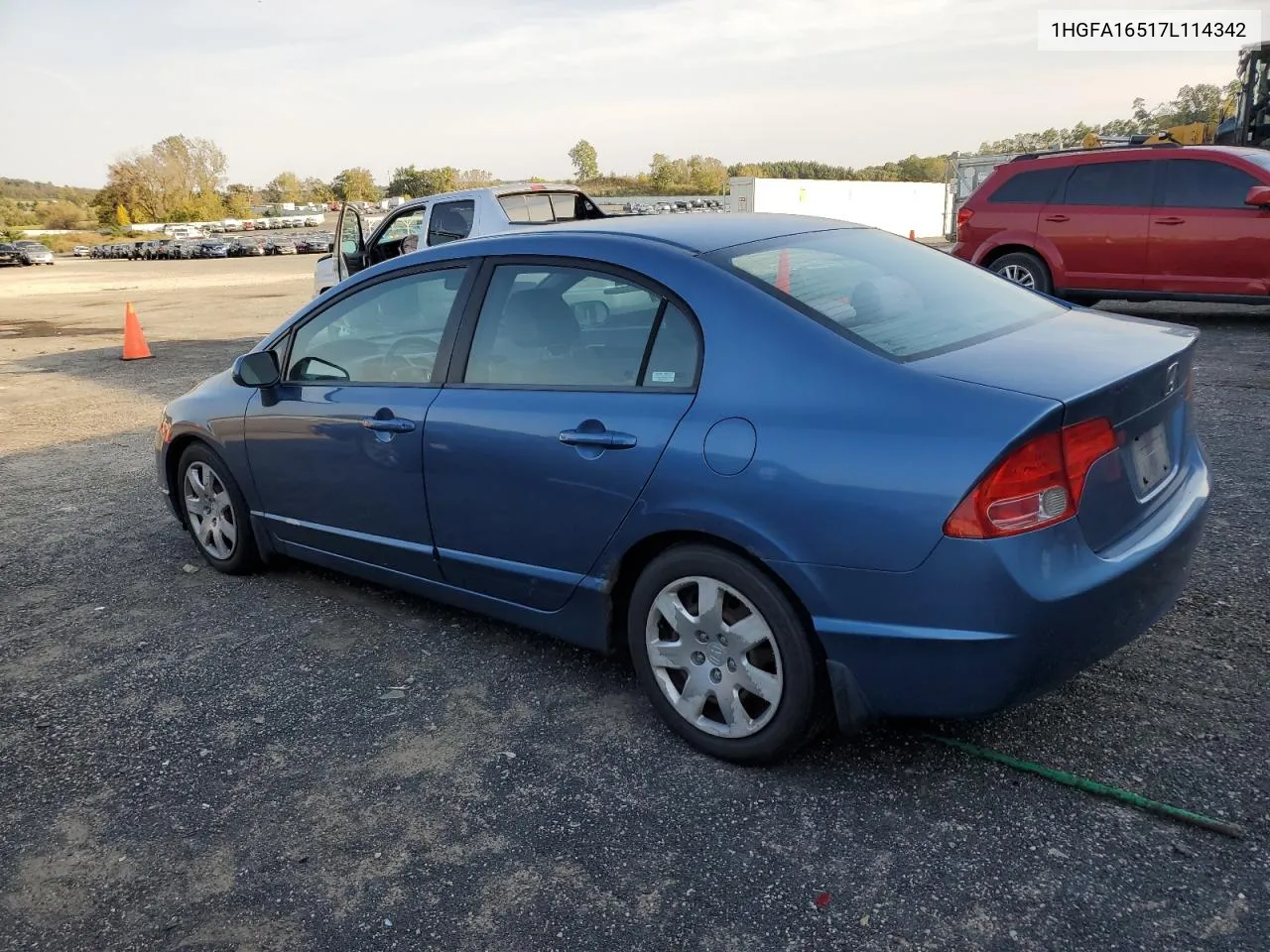 2007 Honda Civic Lx VIN: 1HGFA16517L114342 Lot: 76114594