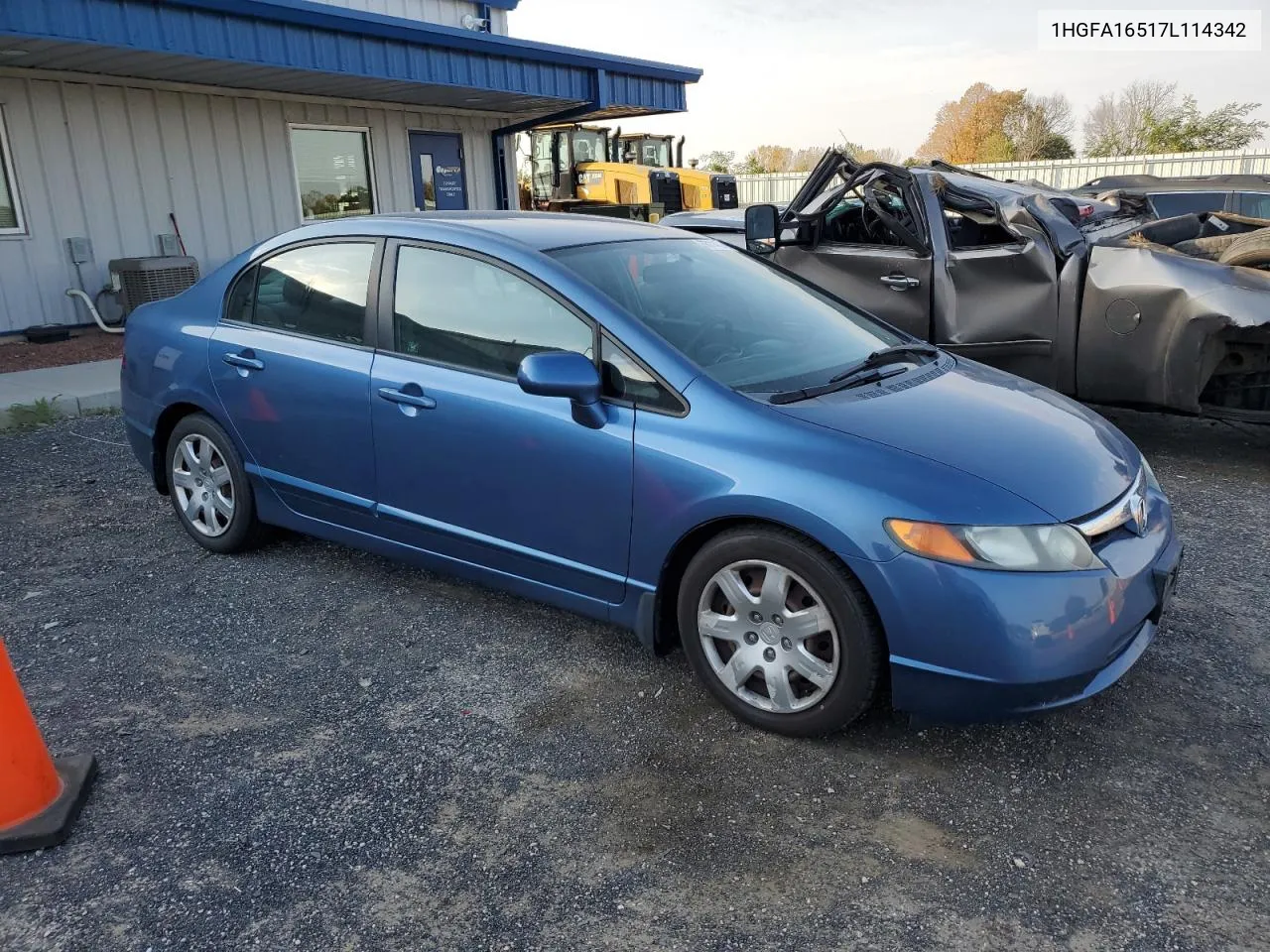 2007 Honda Civic Lx VIN: 1HGFA16517L114342 Lot: 76114594