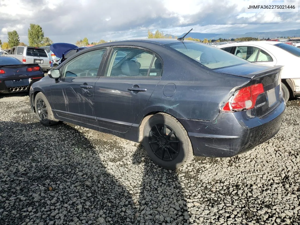 2007 Honda Civic Hybrid VIN: JHMFA36227S021446 Lot: 76173164