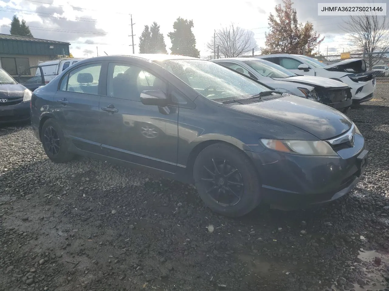 2007 Honda Civic Hybrid VIN: JHMFA36227S021446 Lot: 76173164