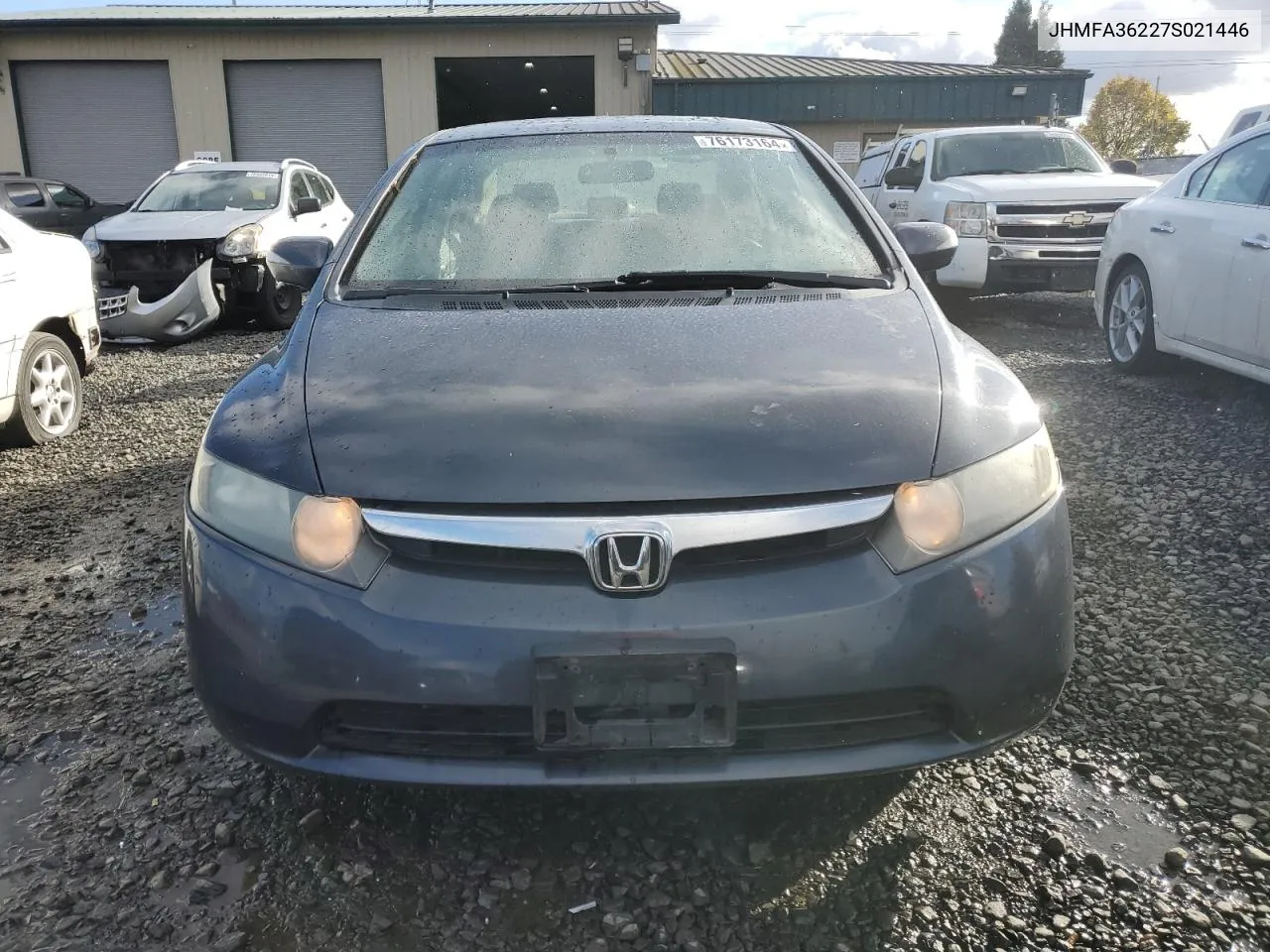 2007 Honda Civic Hybrid VIN: JHMFA36227S021446 Lot: 76173164