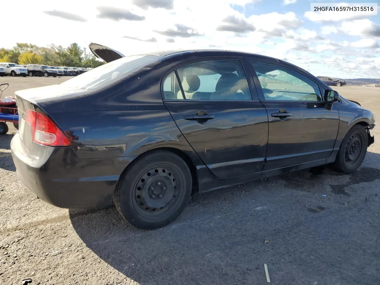 2HGFA16597H315516 2007 Honda Civic Lx