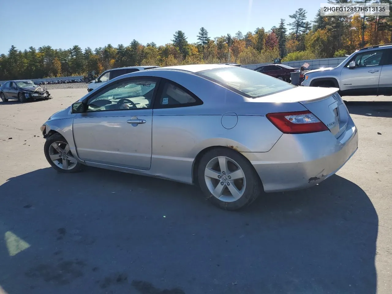 2007 Honda Civic Ex VIN: 2HGFG12837H513135 Lot: 76454084