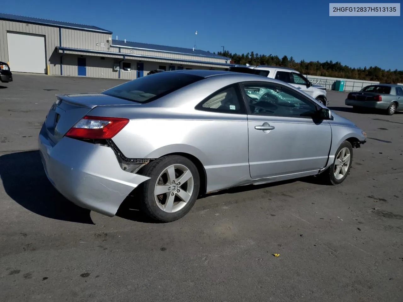 2007 Honda Civic Ex VIN: 2HGFG12837H513135 Lot: 76454084