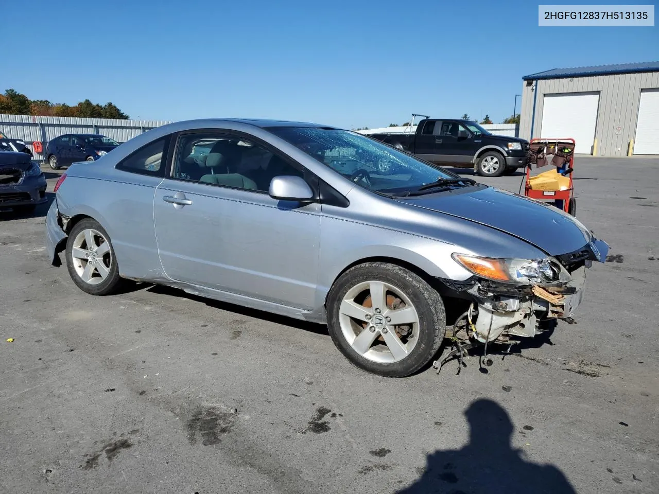 2007 Honda Civic Ex VIN: 2HGFG12837H513135 Lot: 76454084