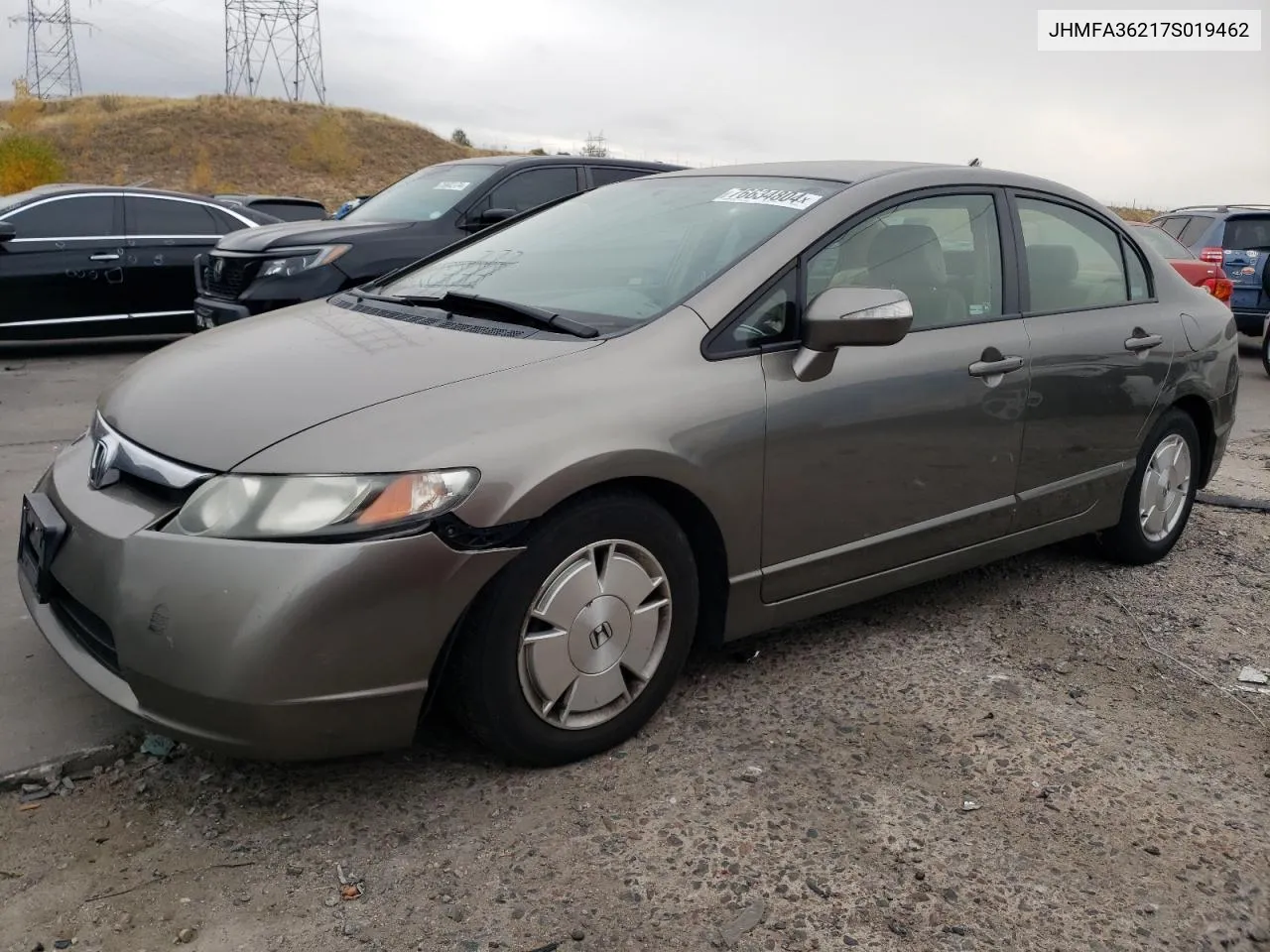 2007 Honda Civic Hybrid VIN: JHMFA36217S019462 Lot: 76634804