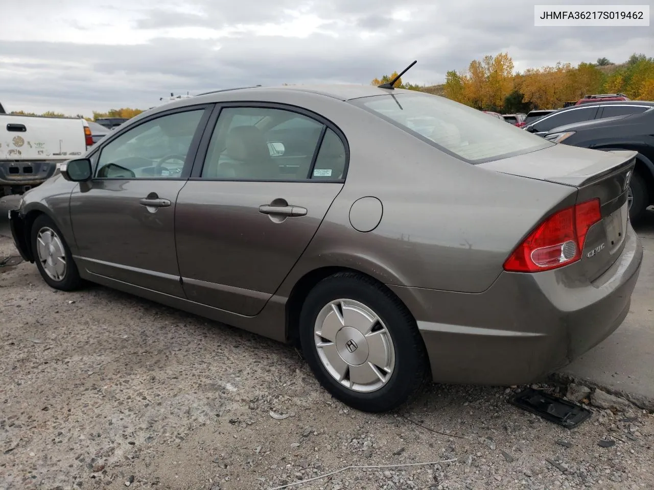 2007 Honda Civic Hybrid VIN: JHMFA36217S019462 Lot: 76634804