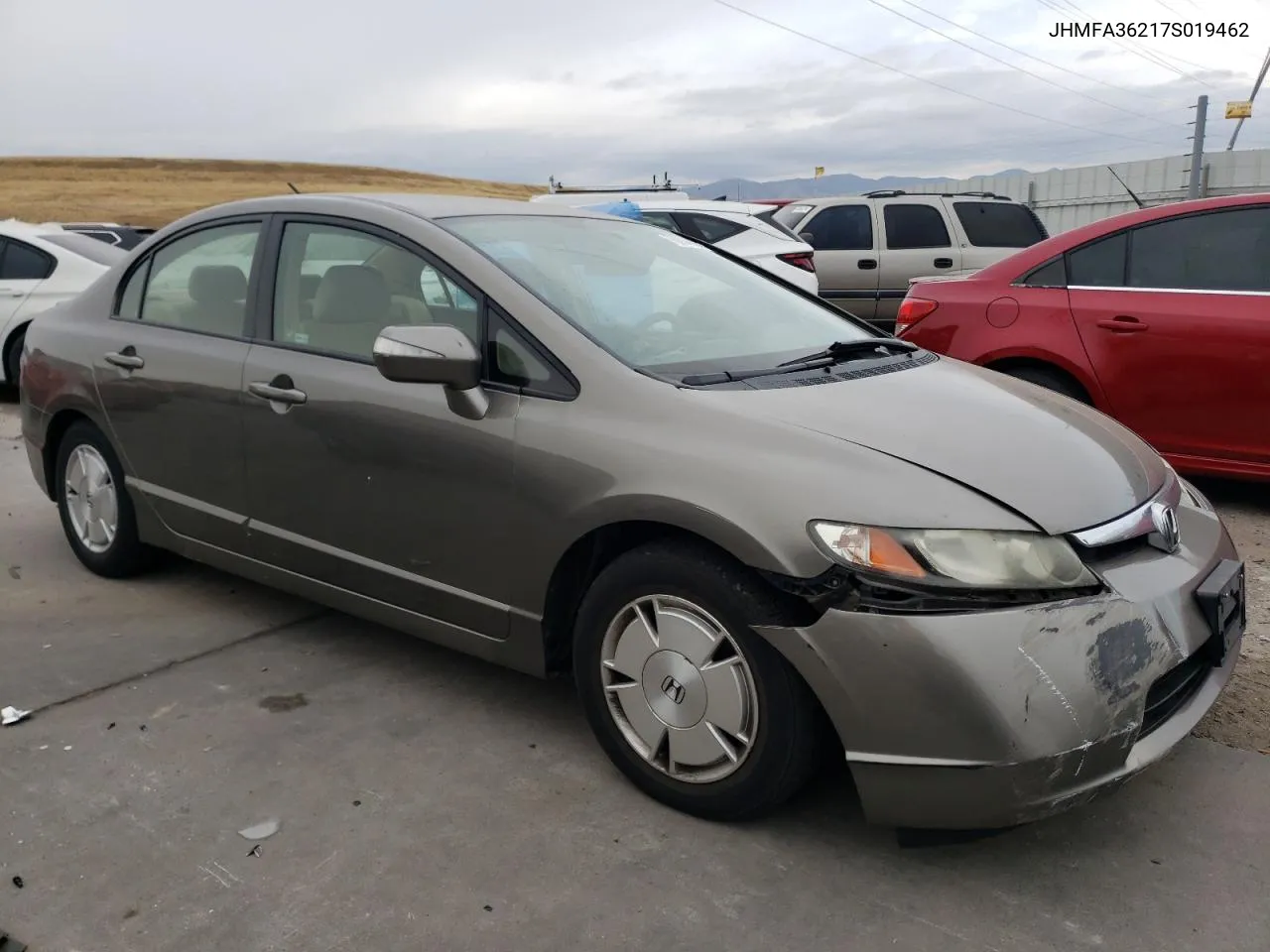 2007 Honda Civic Hybrid VIN: JHMFA36217S019462 Lot: 76634804