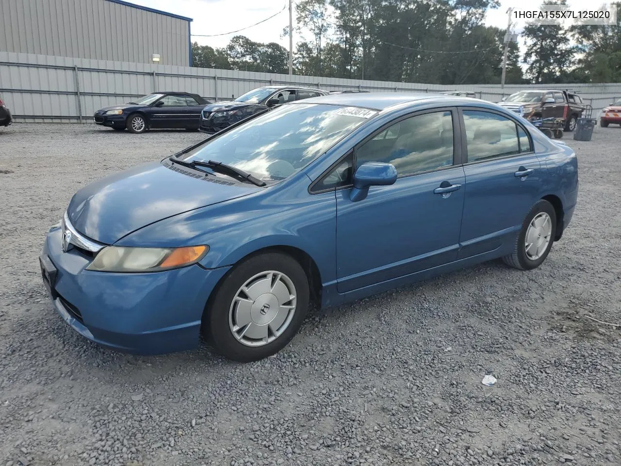 2007 Honda Civic Lx VIN: 1HGFA155X7L125020 Lot: 76643874