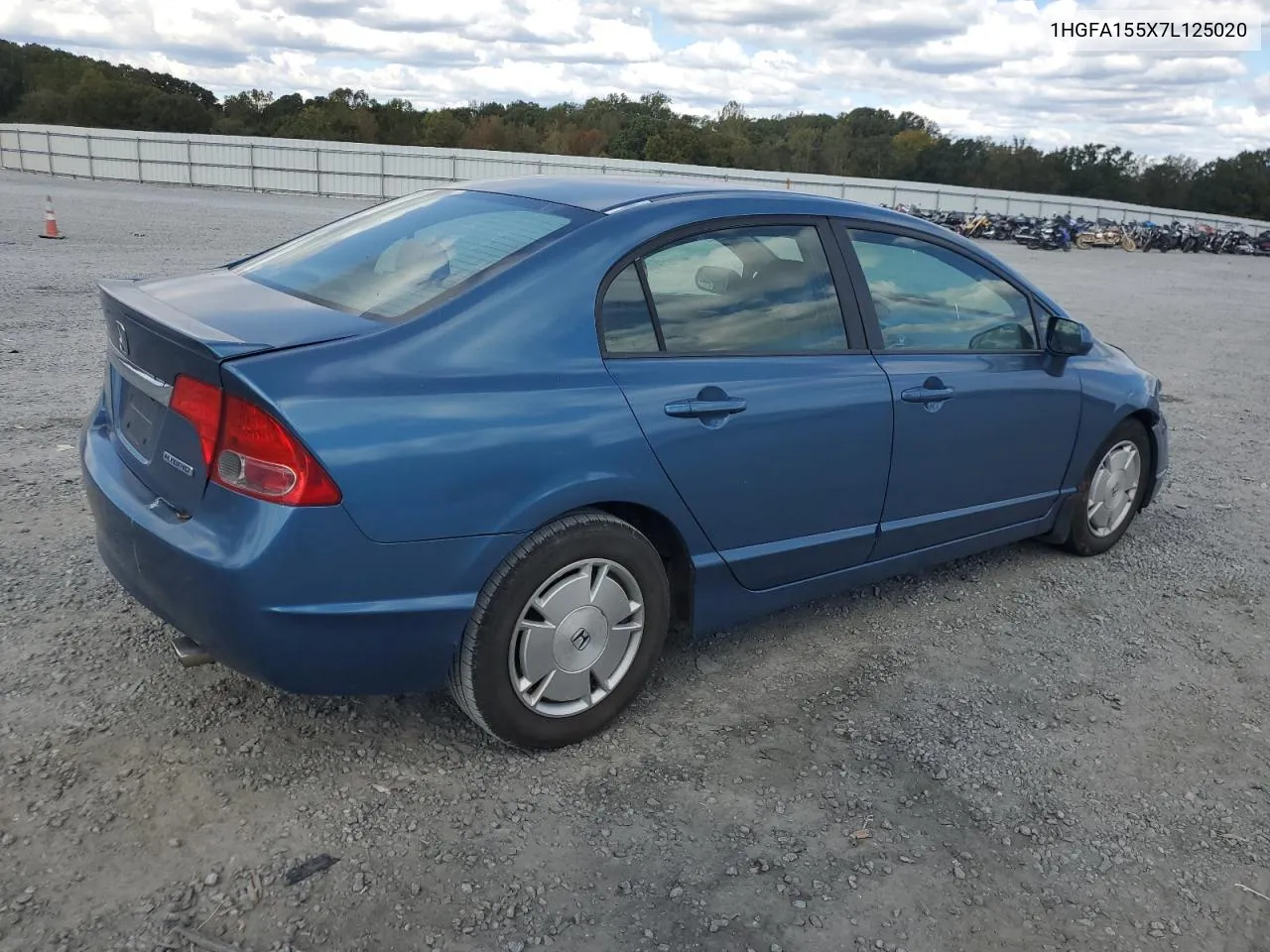 2007 Honda Civic Lx VIN: 1HGFA155X7L125020 Lot: 76643874