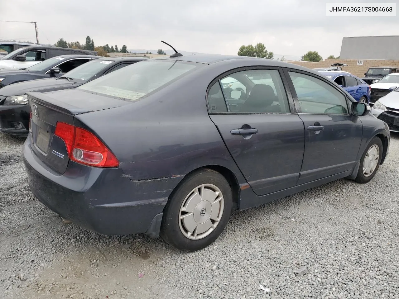 2007 Honda Civic Hybrid VIN: JHMFA36217S004668 Lot: 76708264