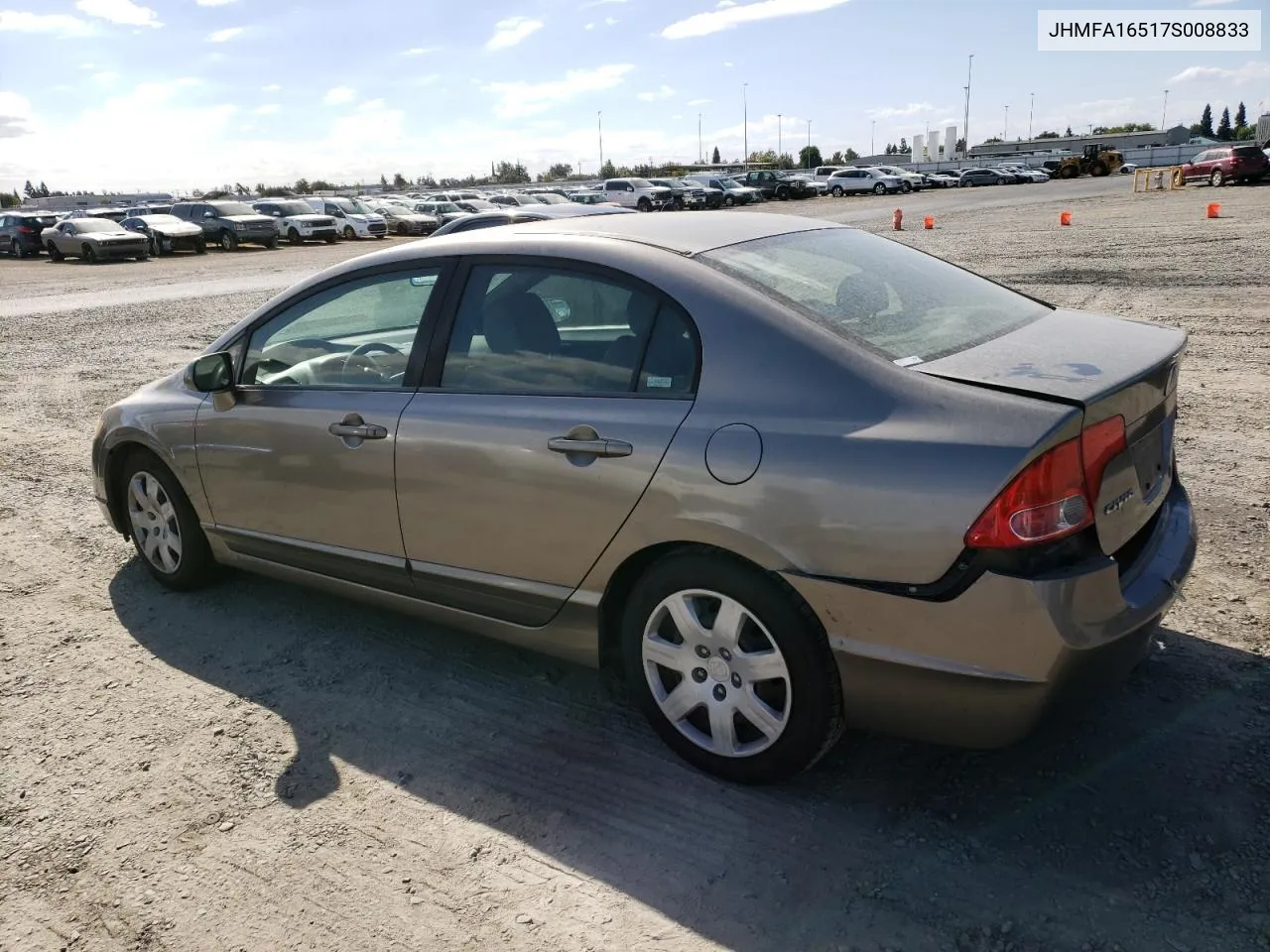 2007 Honda Civic Lx VIN: JHMFA16517S008833 Lot: 76815924