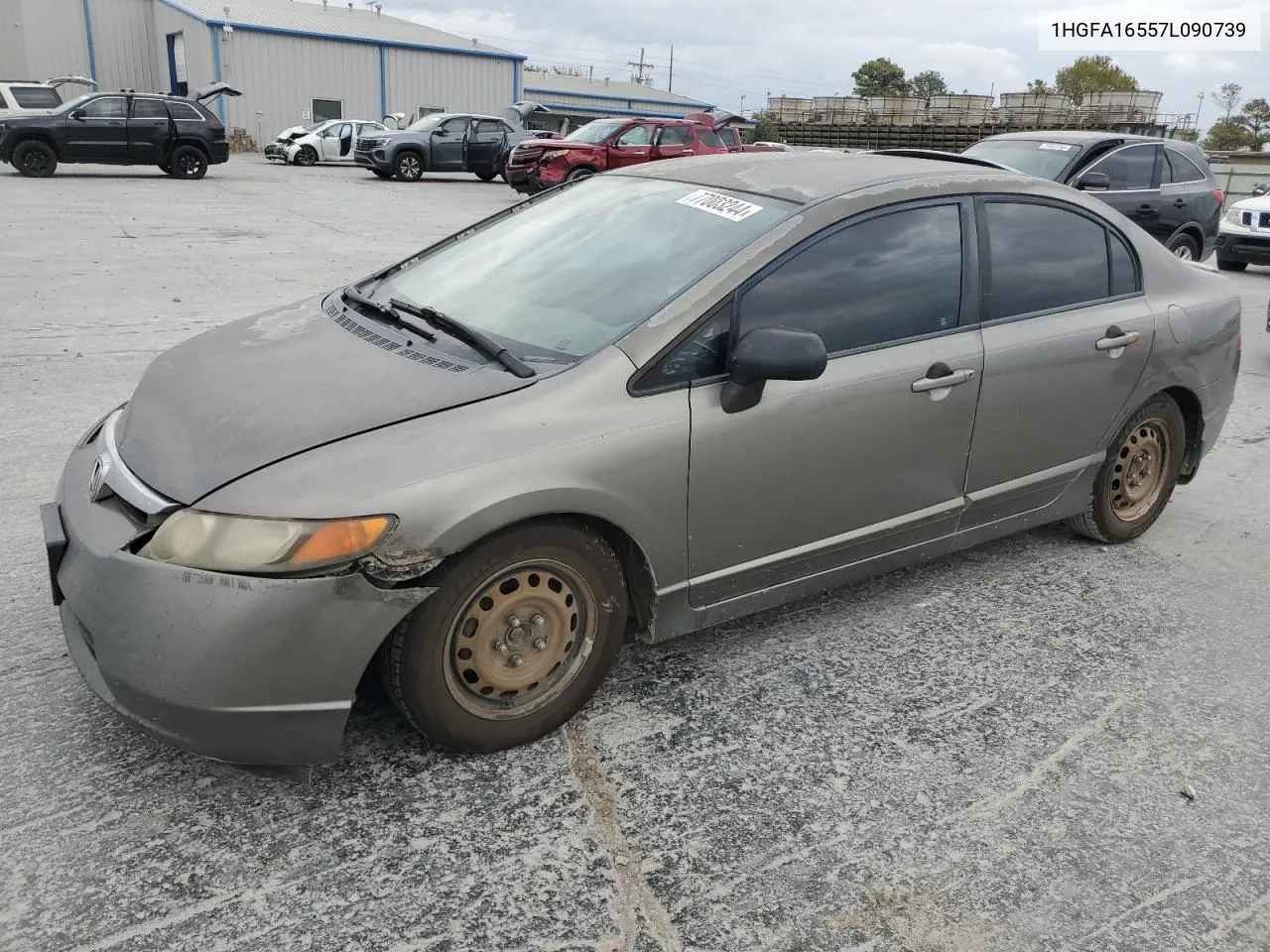 2007 Honda Civic Lx VIN: 1HGFA16557L090739 Lot: 77003244