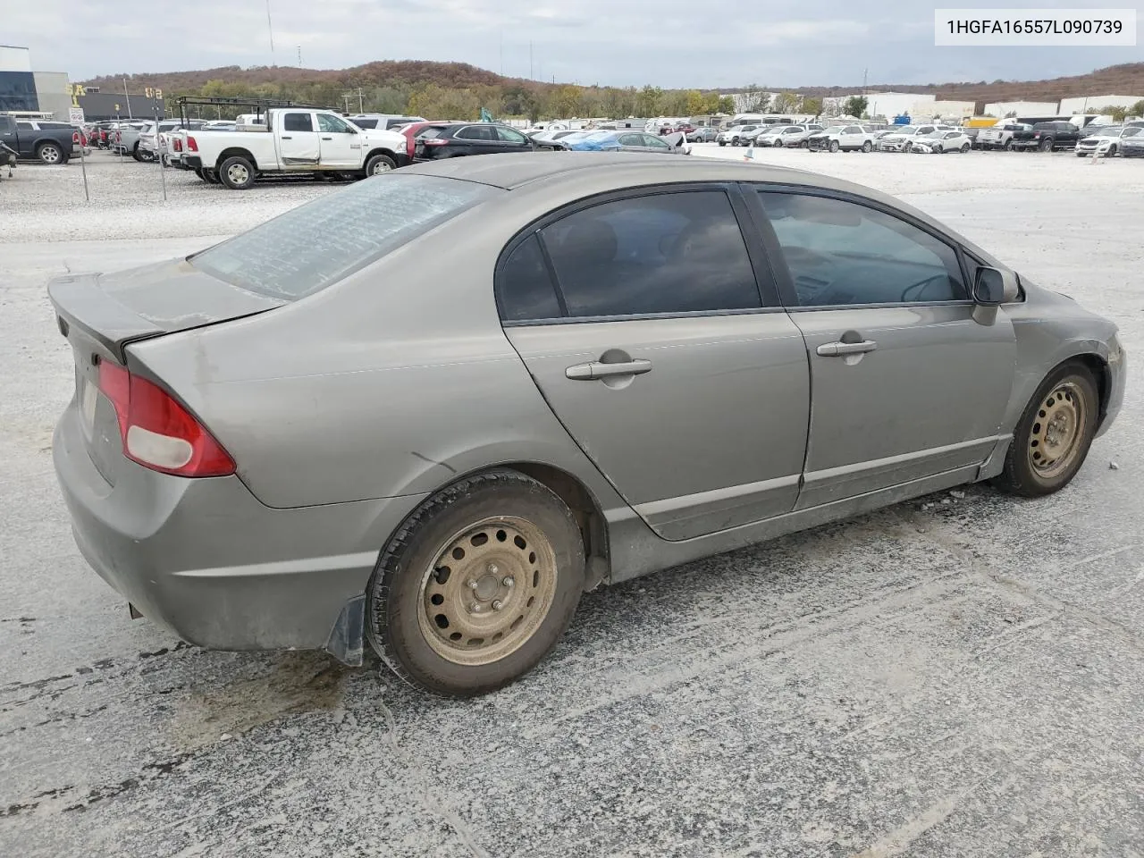 2007 Honda Civic Lx VIN: 1HGFA16557L090739 Lot: 77003244