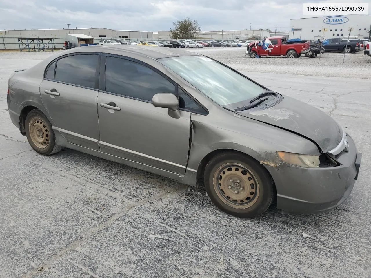 2007 Honda Civic Lx VIN: 1HGFA16557L090739 Lot: 77003244