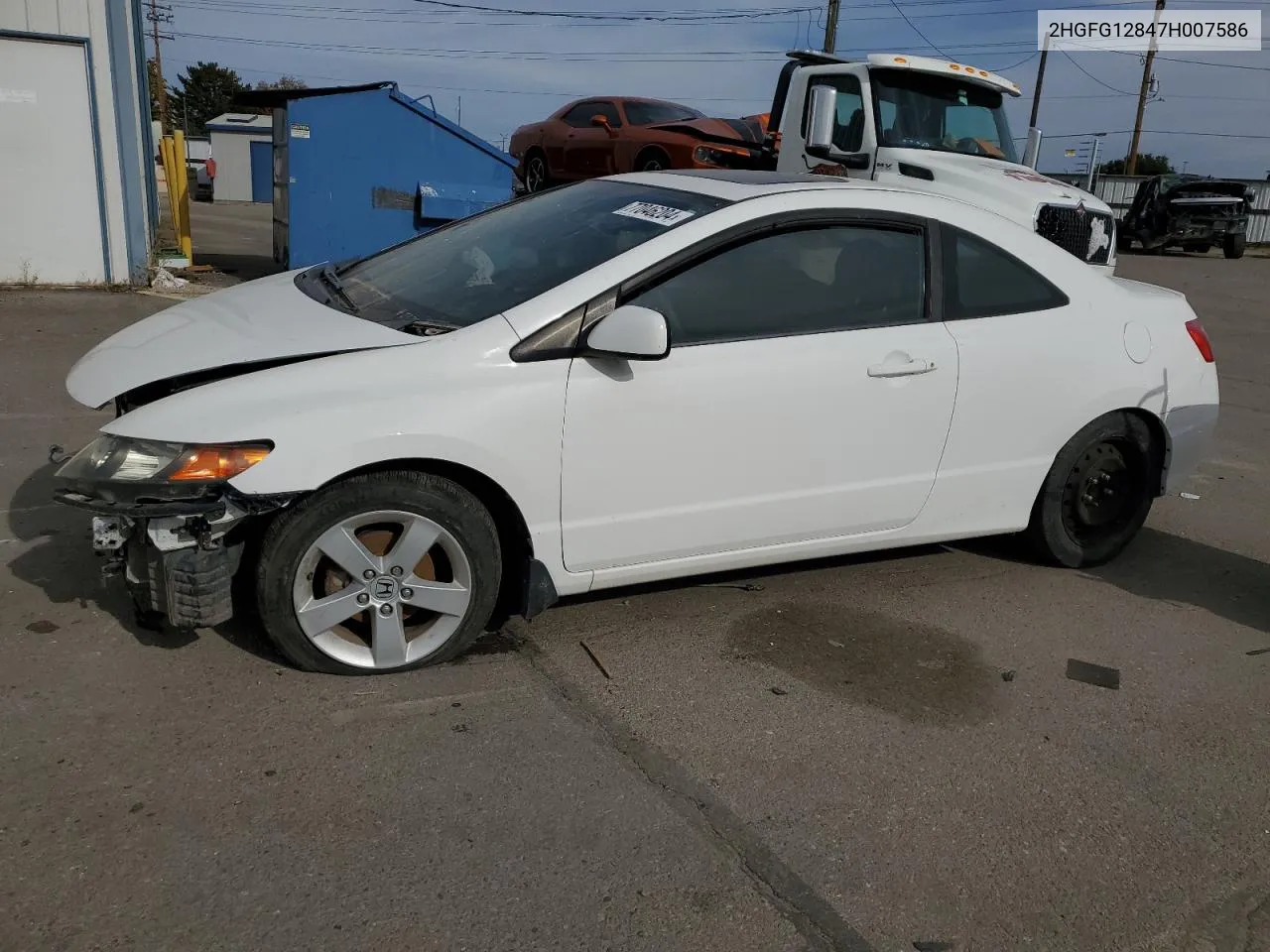 2007 Honda Civic Ex VIN: 2HGFG12847H007586 Lot: 77046204