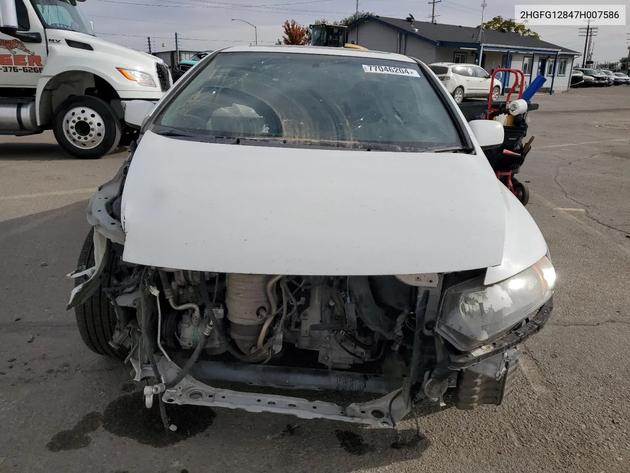 2007 Honda Civic Ex VIN: 2HGFG12847H007586 Lot: 77046204