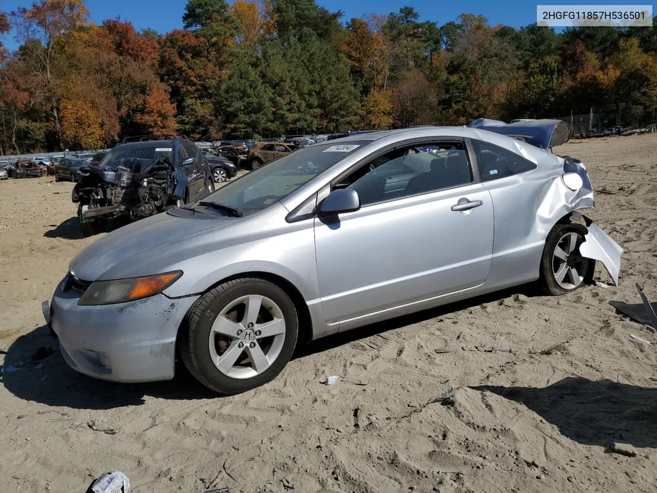 2007 Honda Civic Ex VIN: 2HGFG11857H536501 Lot: 77140994