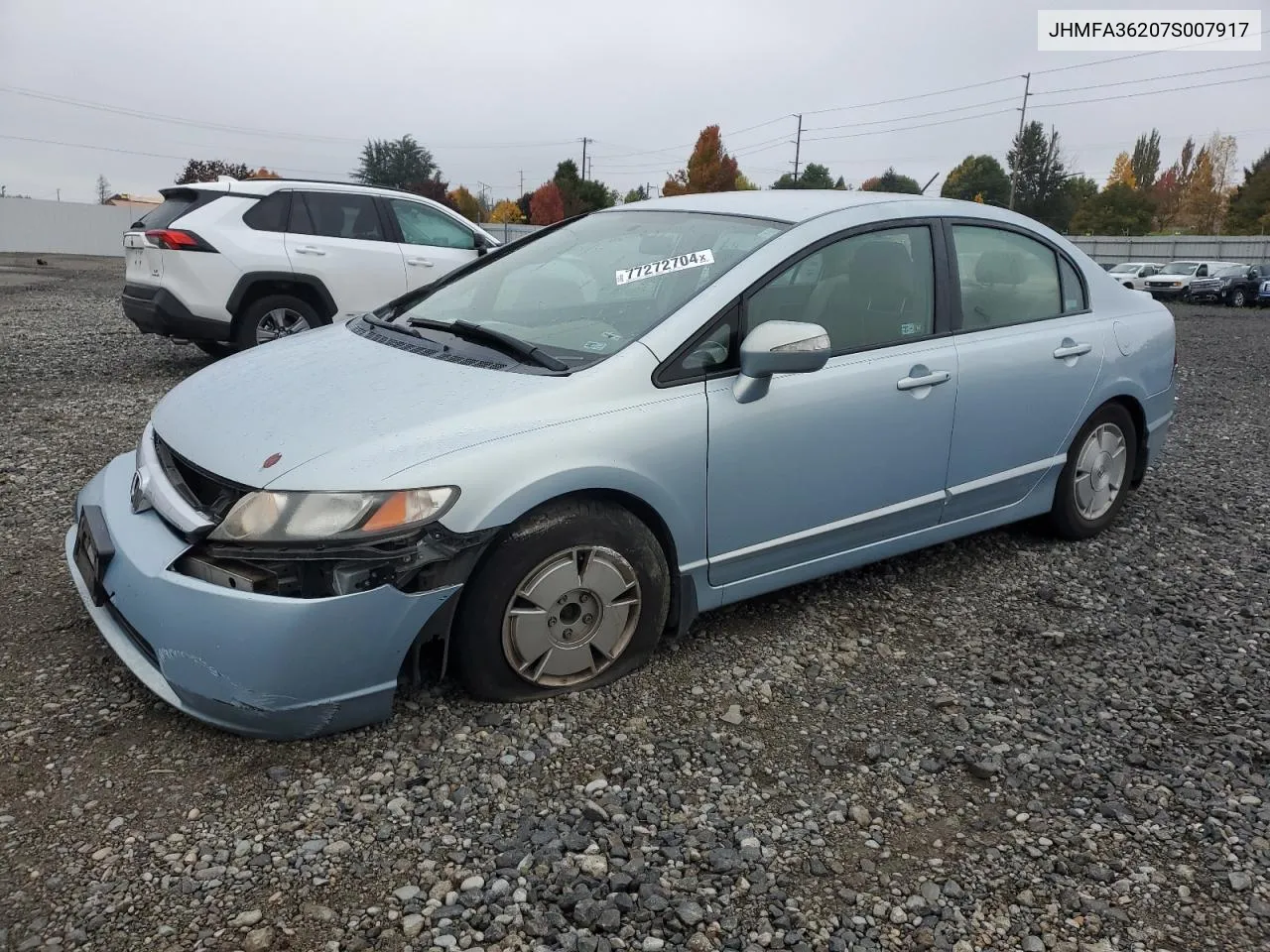 2007 Honda Civic Hybrid VIN: JHMFA36207S007917 Lot: 77272704