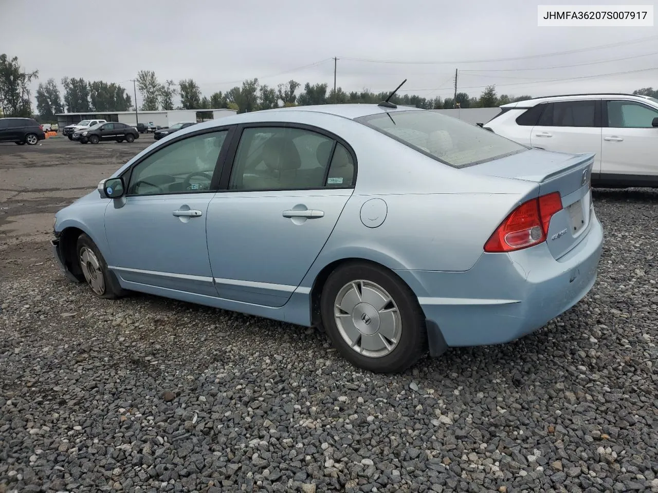 2007 Honda Civic Hybrid VIN: JHMFA36207S007917 Lot: 77272704