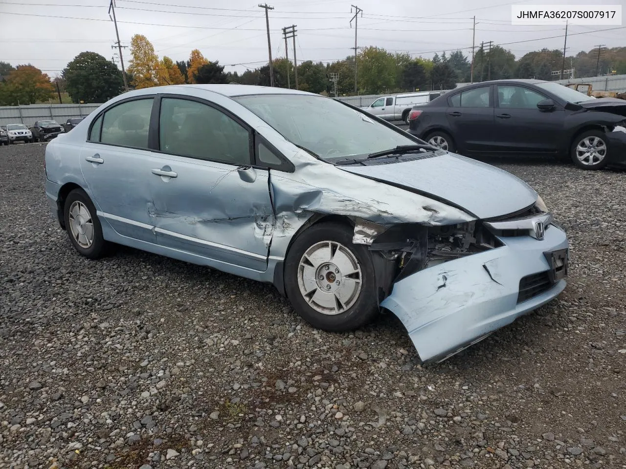 2007 Honda Civic Hybrid VIN: JHMFA36207S007917 Lot: 77272704