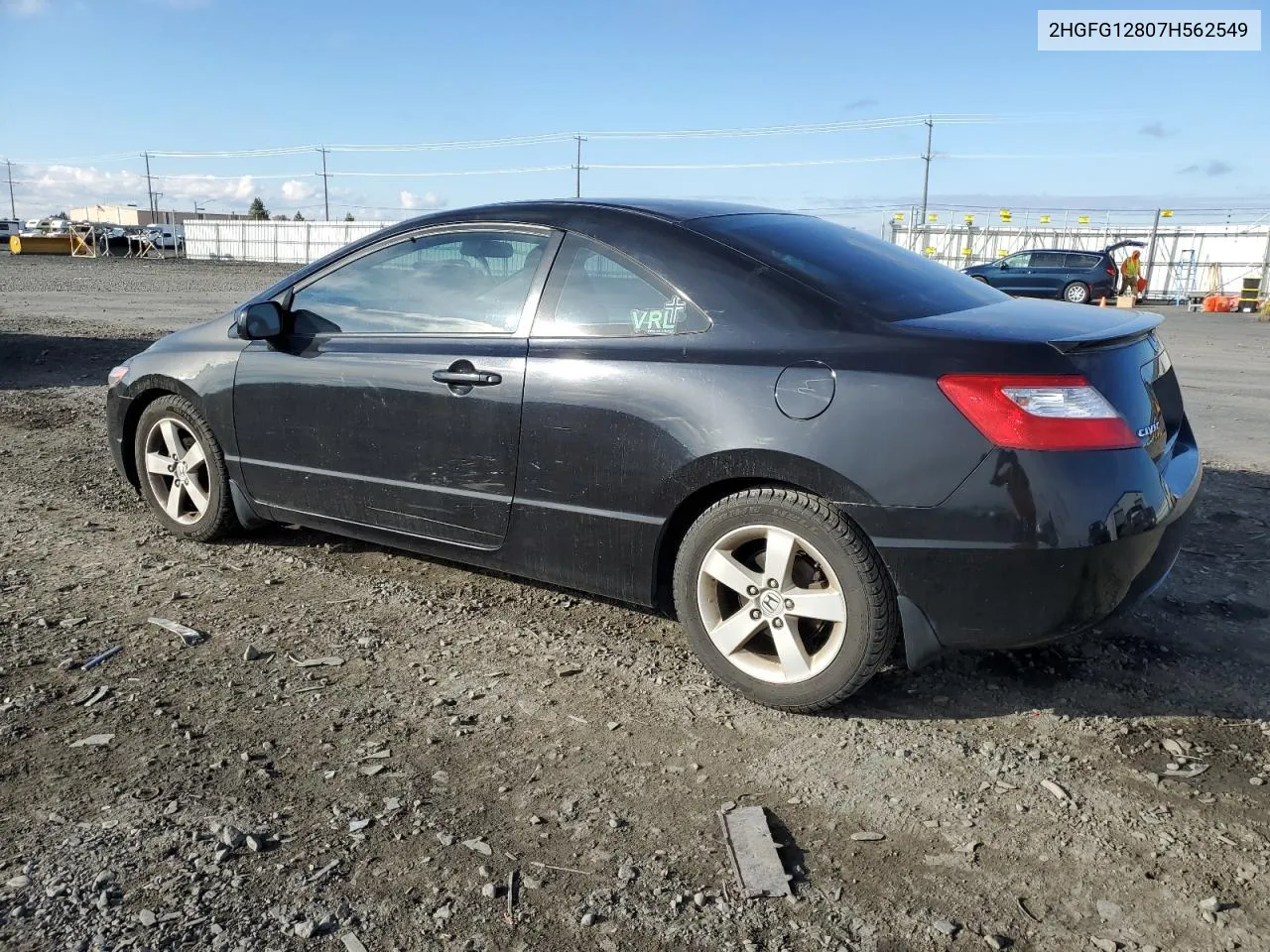 2007 Honda Civic Ex VIN: 2HGFG12807H562549 Lot: 77305764