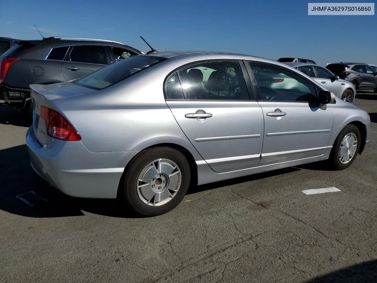 2007 Honda Civic Hybrid VIN: JHMFA36297S016860 Lot: 77643934