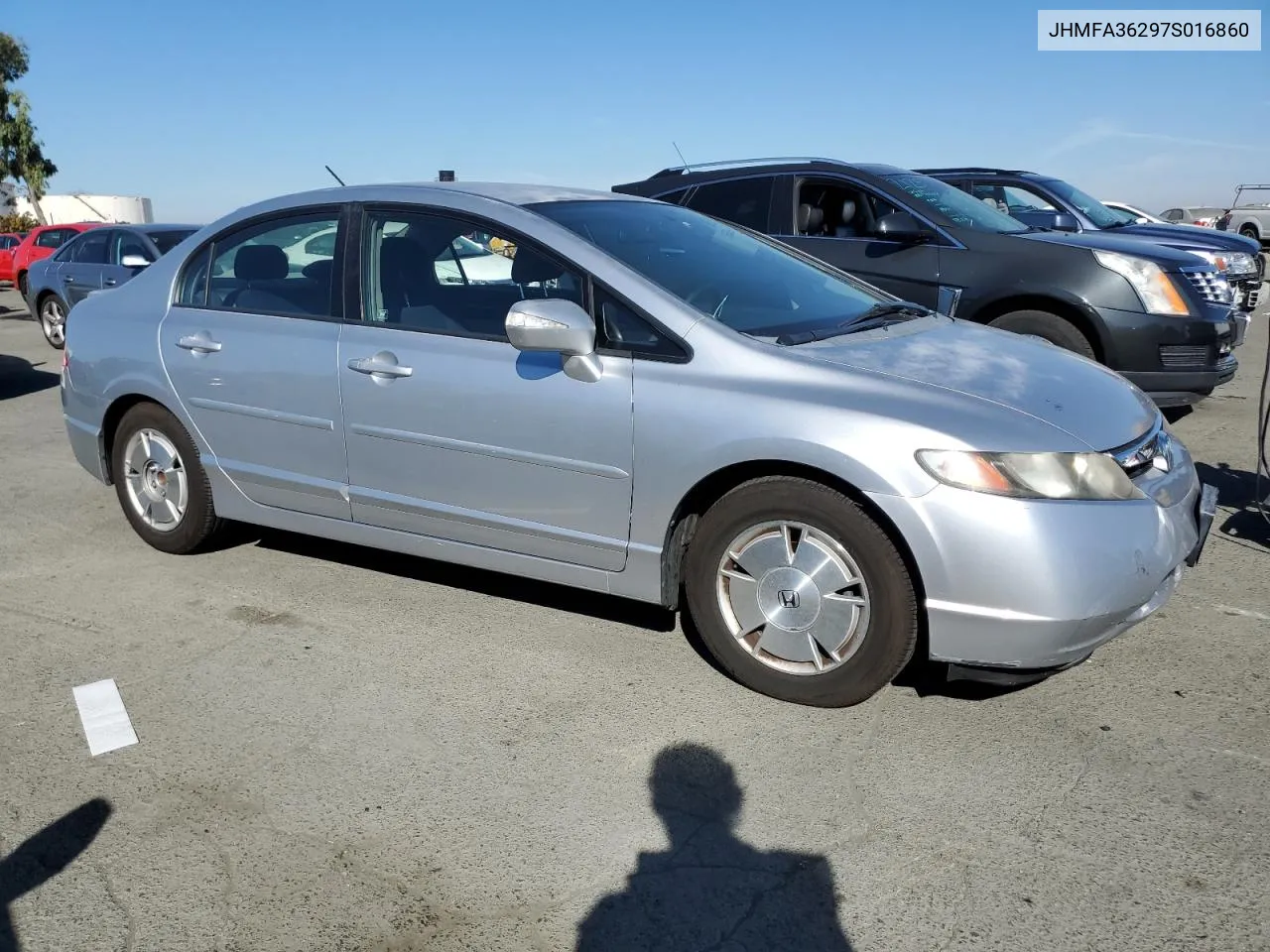 2007 Honda Civic Hybrid VIN: JHMFA36297S016860 Lot: 77643934