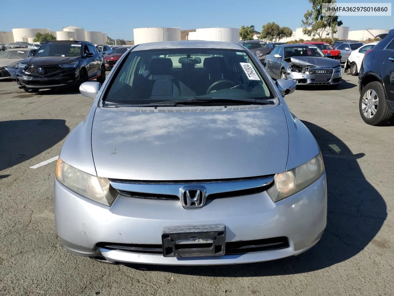 2007 Honda Civic Hybrid VIN: JHMFA36297S016860 Lot: 77643934