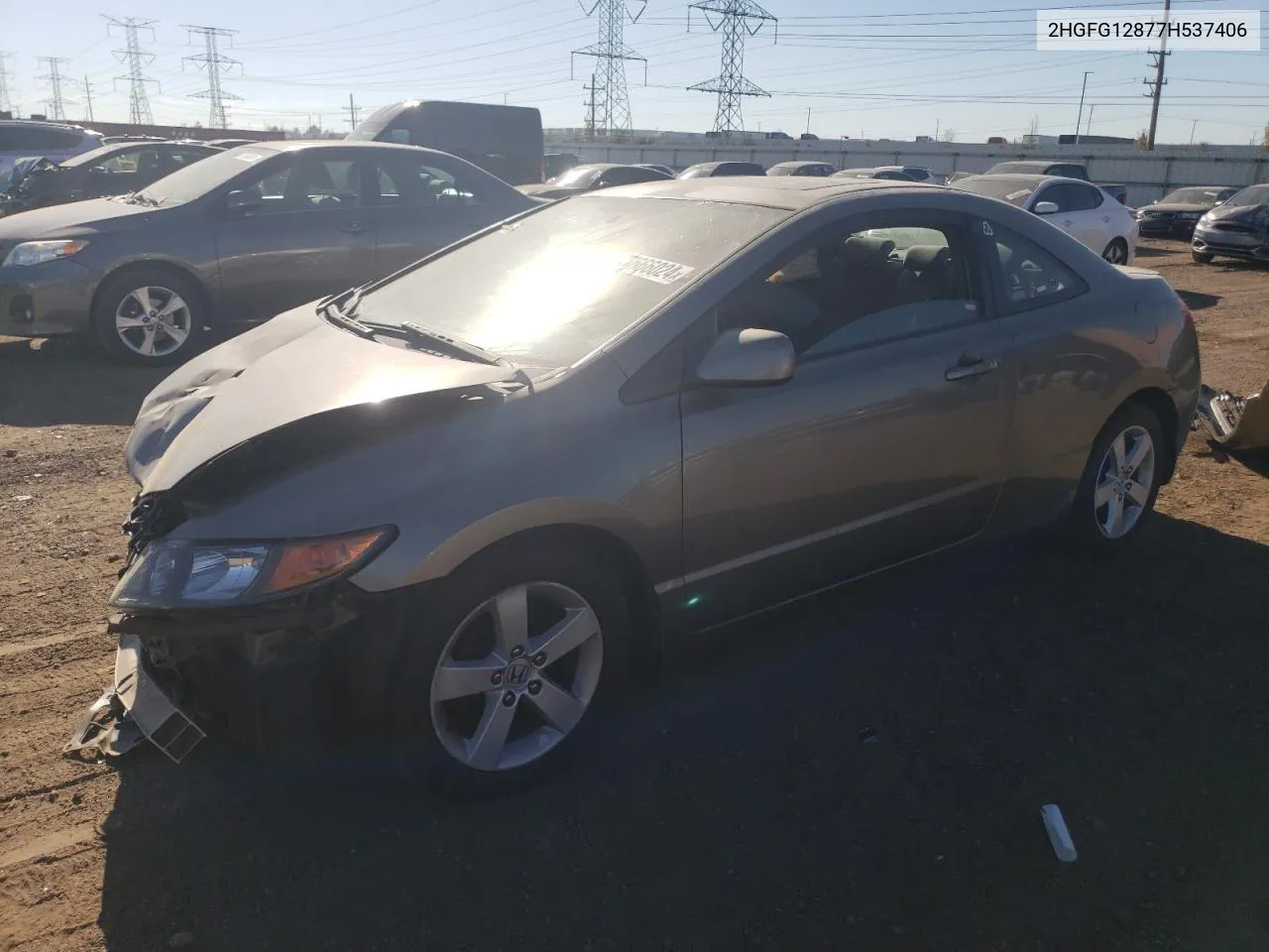 2007 Honda Civic Ex VIN: 2HGFG12877H537406 Lot: 77666024