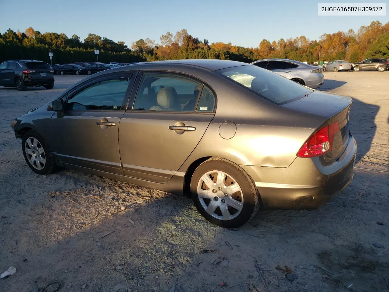 2007 Honda Civic Lx VIN: 2HGFA16507H309572 Lot: 77842094