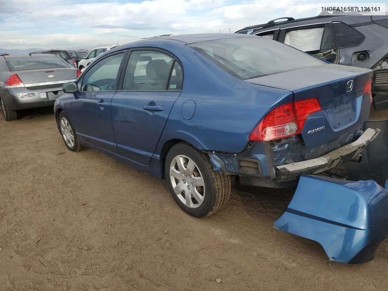 2007 Honda Civic Lx VIN: 1HGFA16587L136161 Lot: 77885704