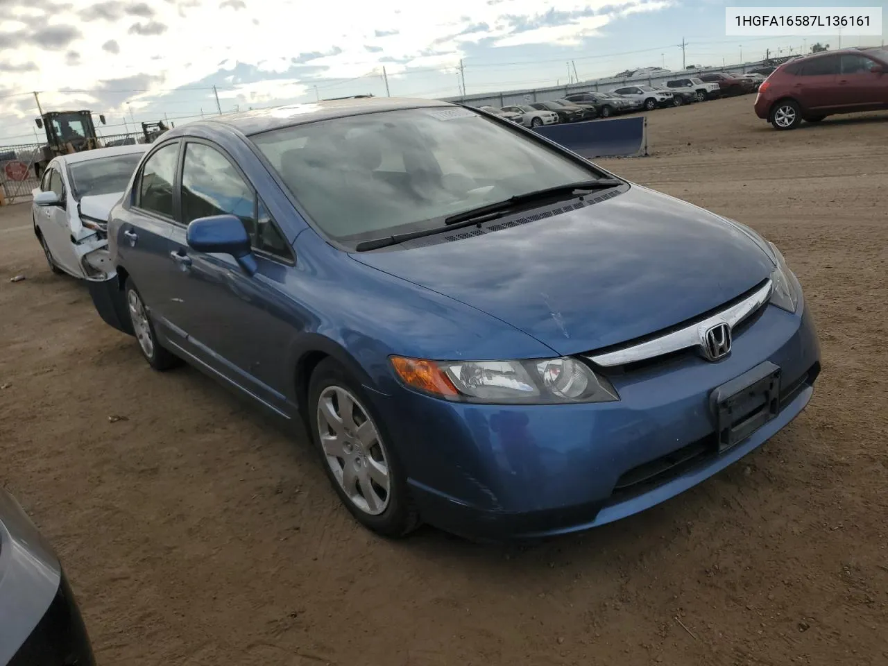 2007 Honda Civic Lx VIN: 1HGFA16587L136161 Lot: 77885704