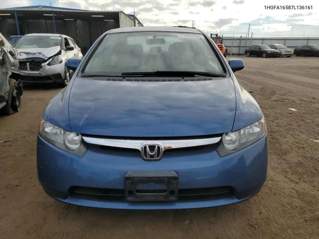 2007 Honda Civic Lx VIN: 1HGFA16587L136161 Lot: 77885704