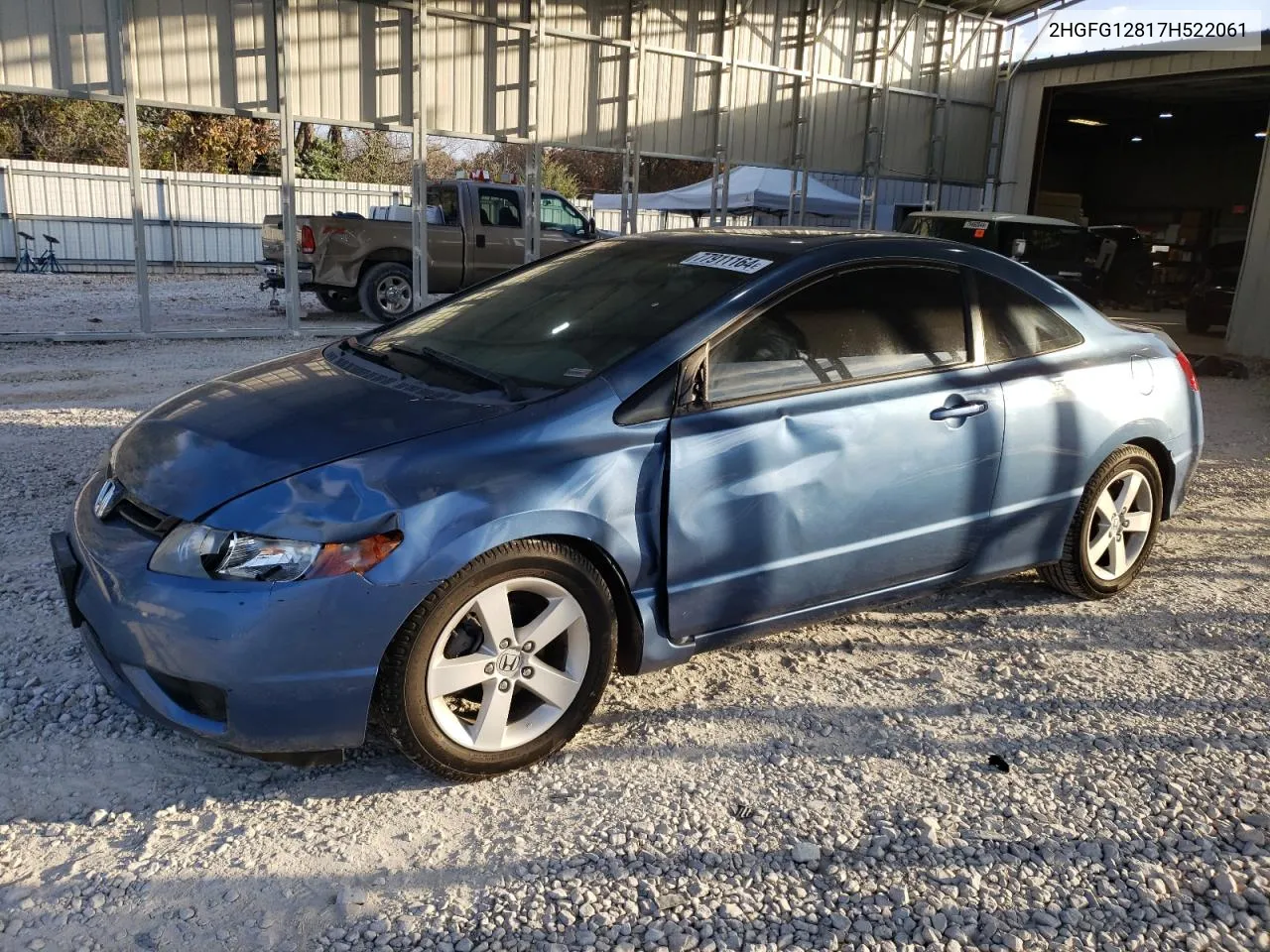 2007 Honda Civic Ex VIN: 2HGFG12817H522061 Lot: 77911164