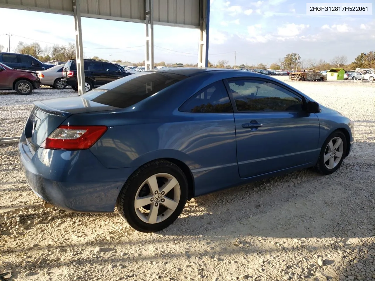 2007 Honda Civic Ex VIN: 2HGFG12817H522061 Lot: 77911164