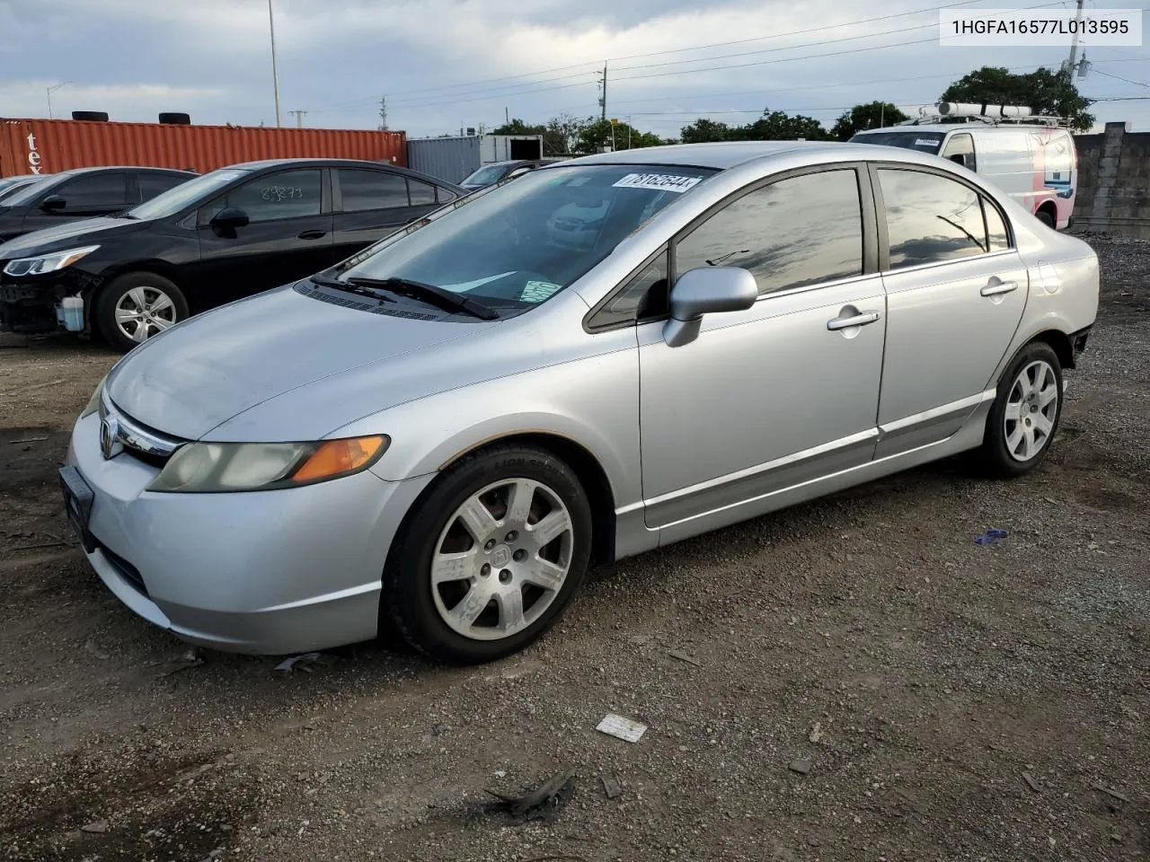 2007 Honda Civic Lx VIN: 1HGFA16577L013595 Lot: 78162644