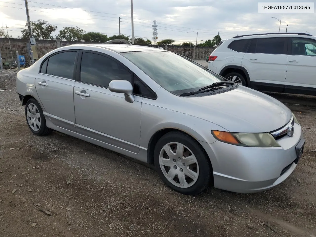 2007 Honda Civic Lx VIN: 1HGFA16577L013595 Lot: 78162644