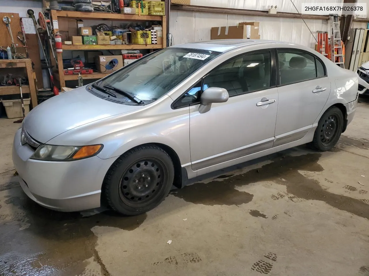 2007 Honda Civic Ex VIN: 2HGFA168X7H026378 Lot: 78187494