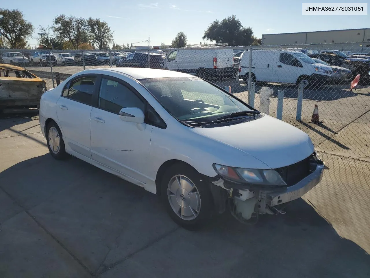 2007 Honda Civic Hybrid VIN: JHMFA36277S031051 Lot: 78323744