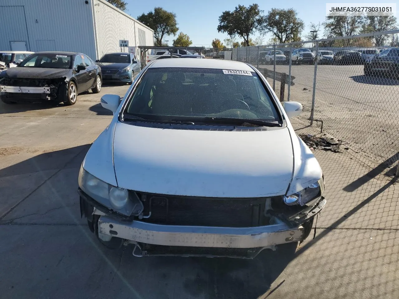 2007 Honda Civic Hybrid VIN: JHMFA36277S031051 Lot: 78323744